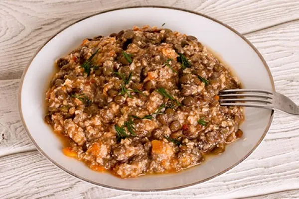 Fırında ballı mercimek