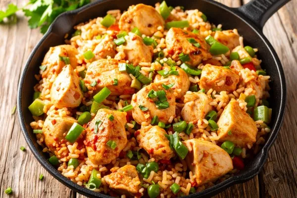 Tavuklu İspanyol pilavı