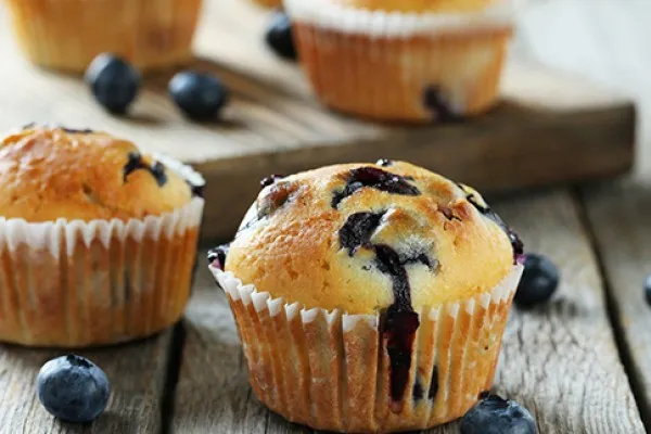 Yaban mersinli muffin